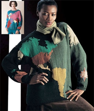 Pattern #24 Map of the World Sweater