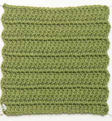 Double crochet swatch