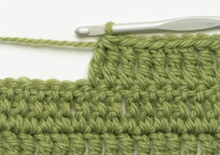 decreasing one treble crochet