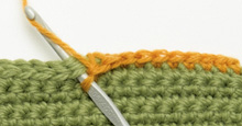 single crochet seam