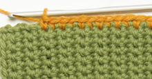 single crochet seam