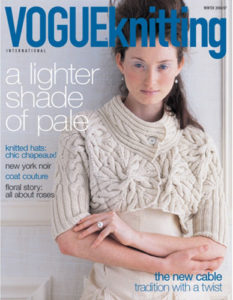 I wrote an article for Vogue Knitting Magazine - G G M A D E I T